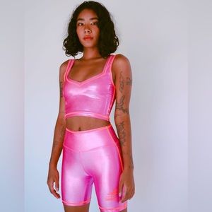 The Mighty Company Pink Glitter Tank
